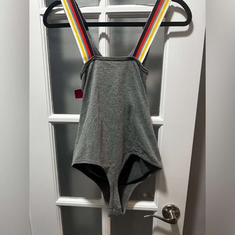 NWT Xhilaration Gray Thong Style Bodysuit - Picture 5 of 5
